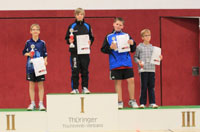 Zweiter von Rechts Lukas Lautsch mit 3.Platz im Einzel Schüler B